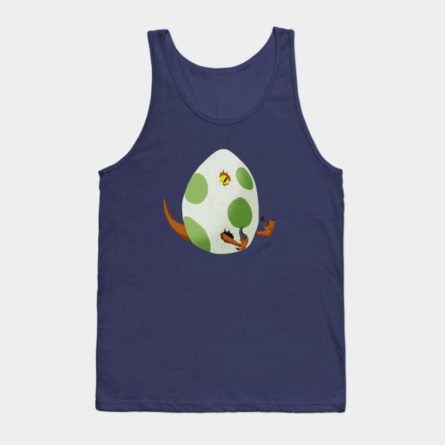 Hatching Raptor Egg Tank Top by TheTome